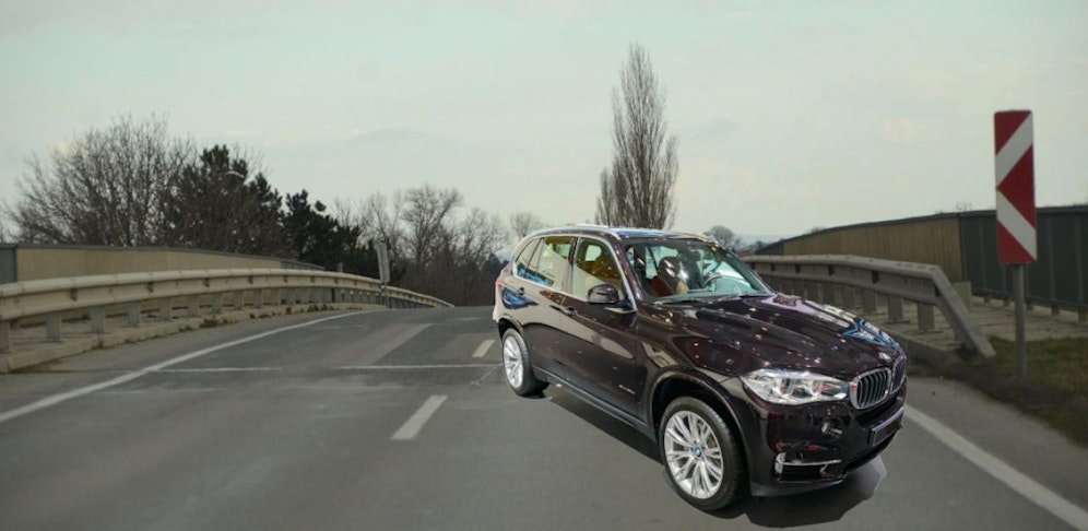 Auf dieser Autobahnbrücke wurde der junge Raser in seinem BMW-X5 gestoppt. 
