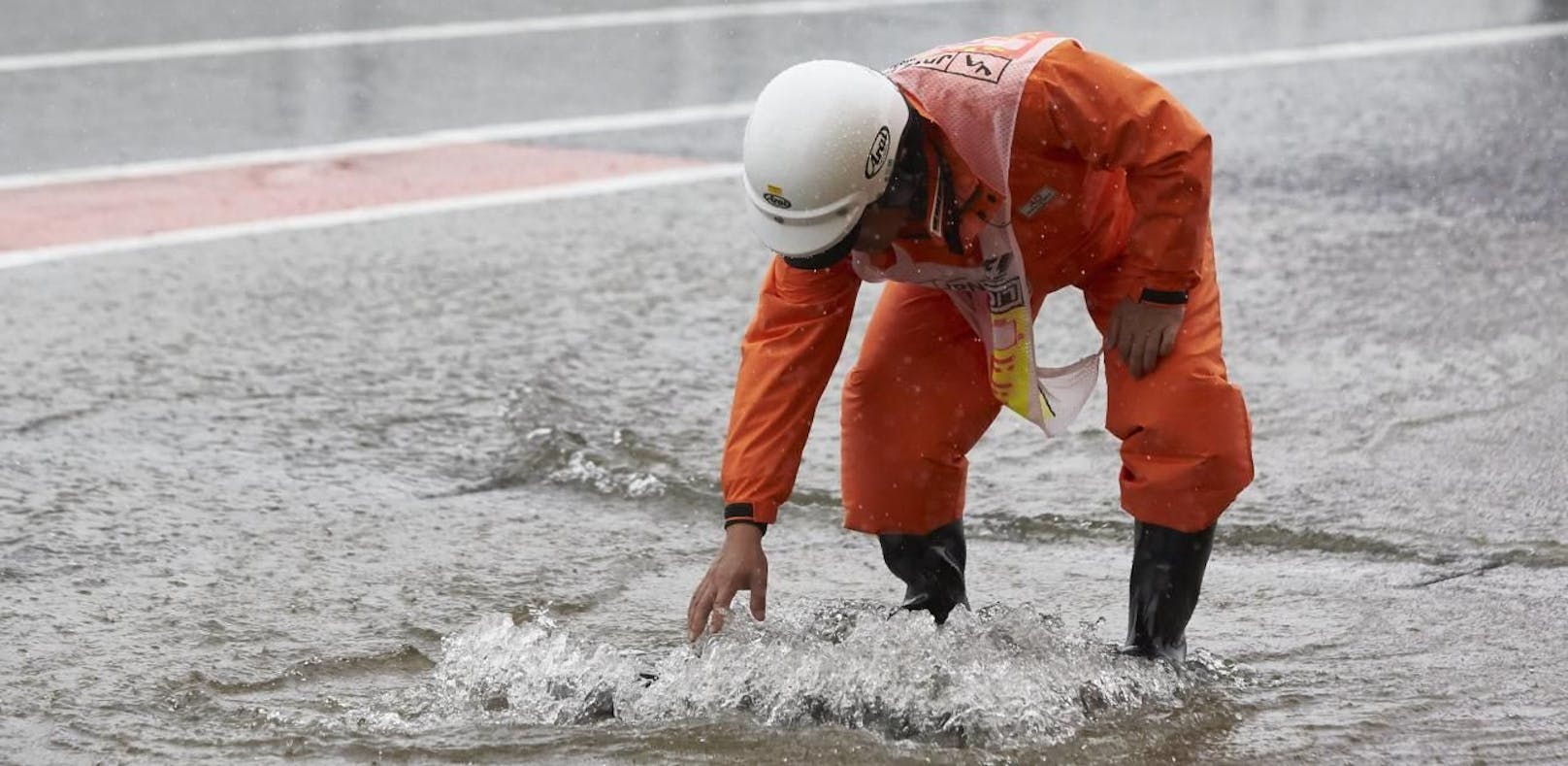 Schon 2017 kam es auf der Formel-1-Strecke von Suzuka zu Überflutungen.