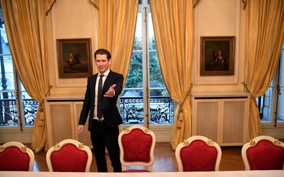 Sebastian Kurz bei seinem Antrittsbesuch in Frankreich. Er wird den französischen Präsidenten Emmanuel Macron treffen.