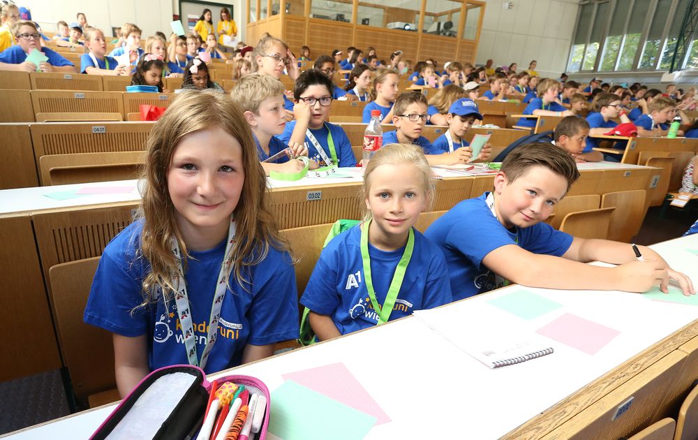 Hörsaal-Premiere: Jungstudis in der Wiener Kinderuni&nbsp;