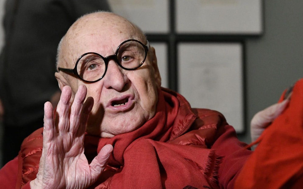 Gustav Peichl Karikaturist und als "Ironimus" fast bekannter als als Architekt (Archivfoto 3.3.2018)