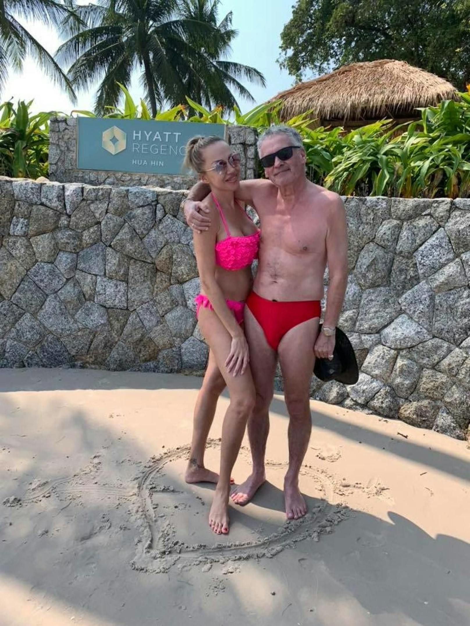 Ekaterina und Christian Mucha im Liebesurlaub in Thailand