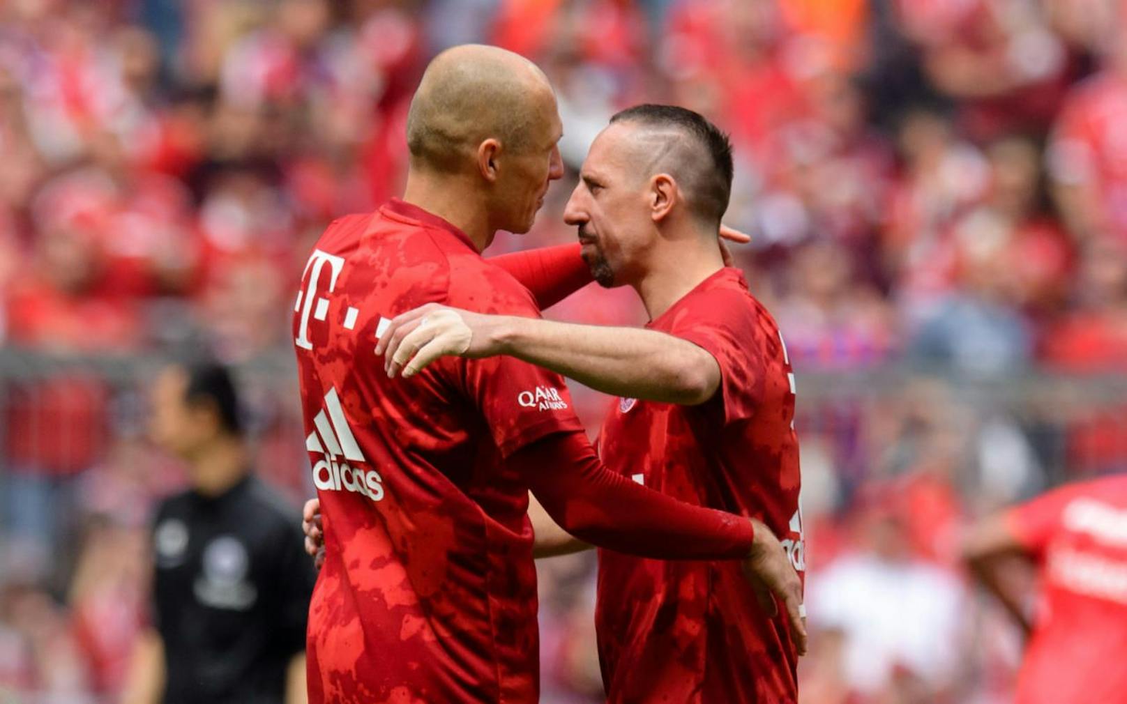 Arjen Robben und Franck Ribery den Tränen nahe