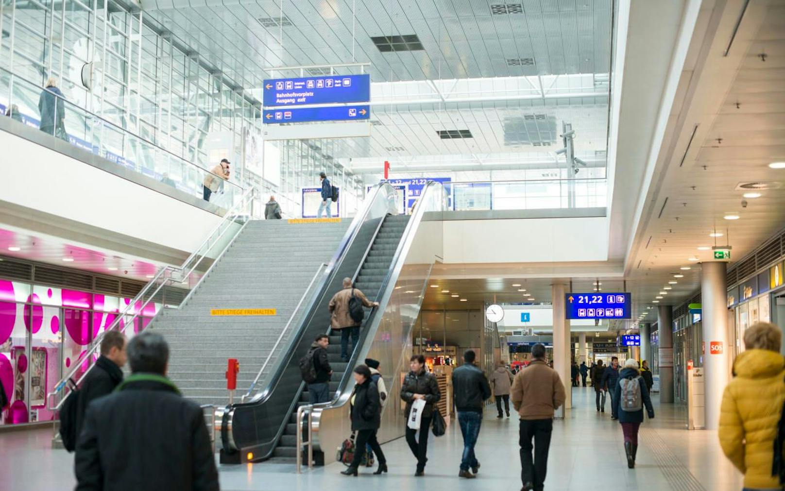 Die Security-Mitarbeiter wurden am Linzer Hauptbahnhof angegriffen.
