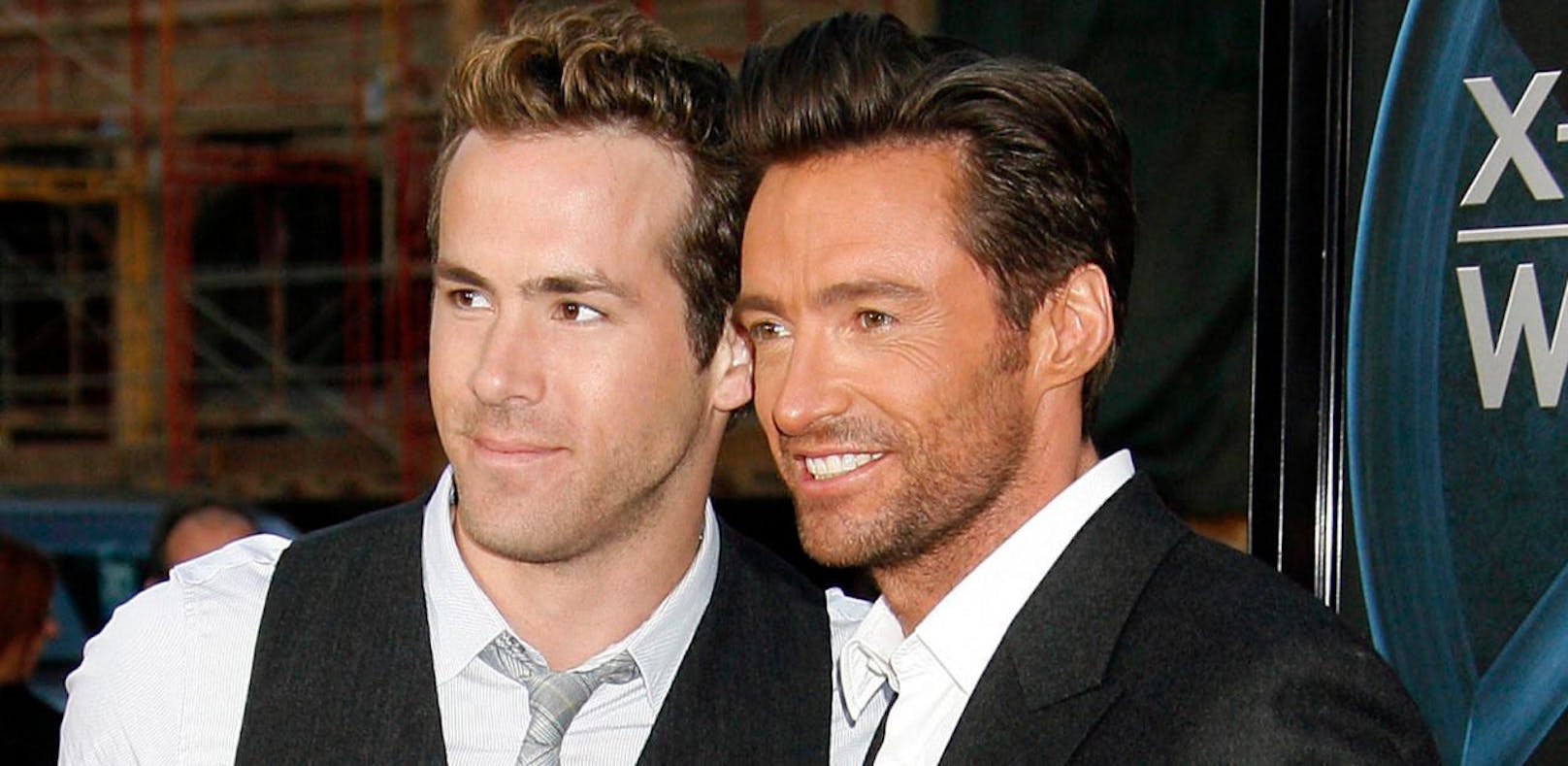 Ryan Reynolds (li.) und Hugh Jackman bei einem Screening von &quot;X-Men Origins: Wolverine&quot; am 28. April 2009 in Los Angeles. 