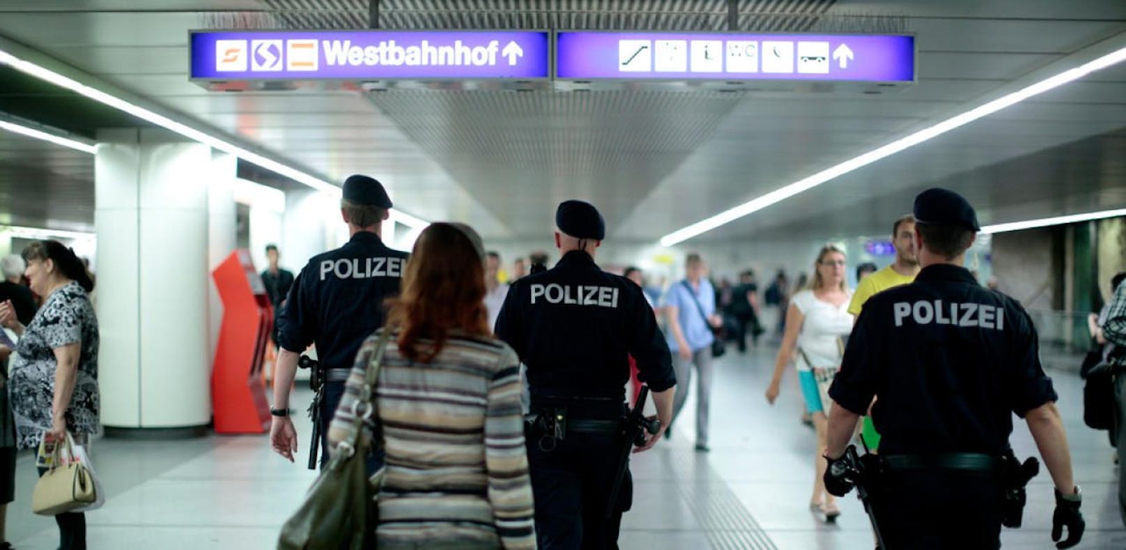 Die Polizei fasste die Tobende am Westbahnhof. (Symbolfoto).