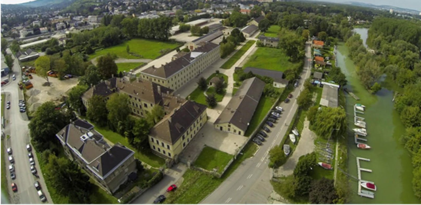 Die Magdeburgkaserne in Klosterneuburg wird als Asylquartier verwendet.