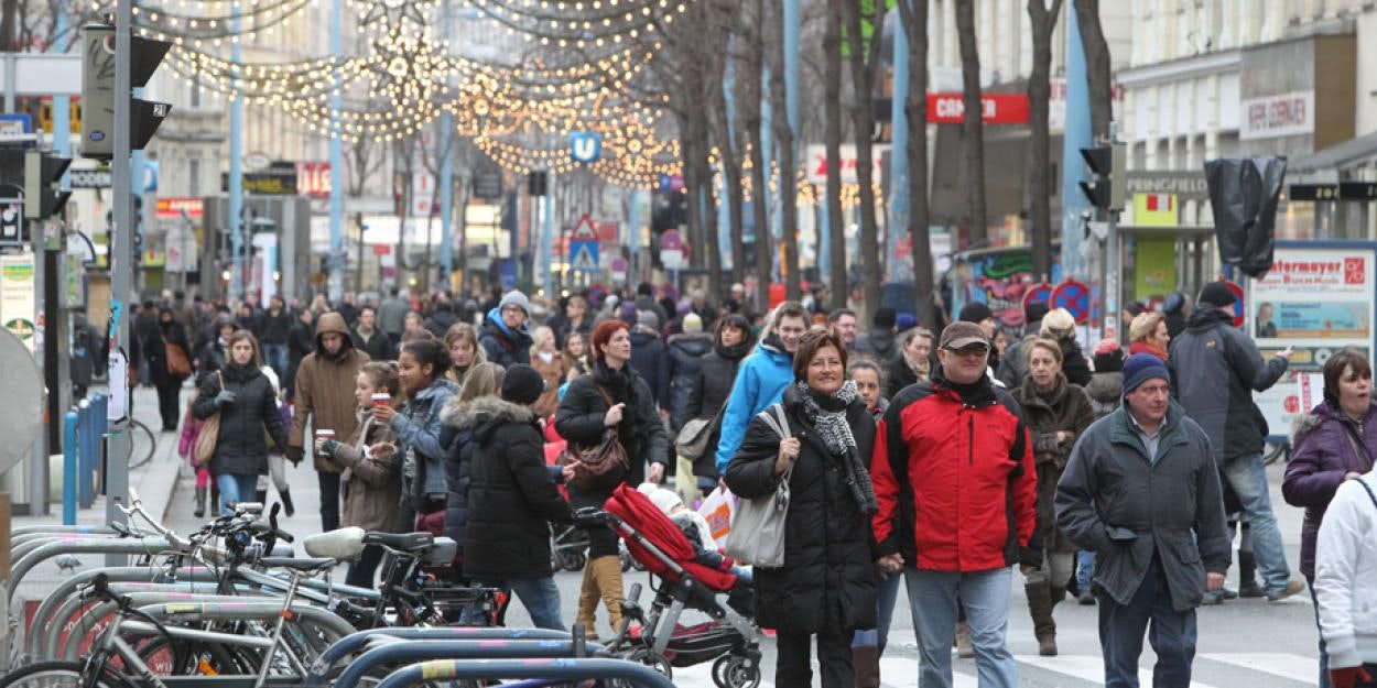 Weihnachtsshopping auf der Mariahilfer Straße