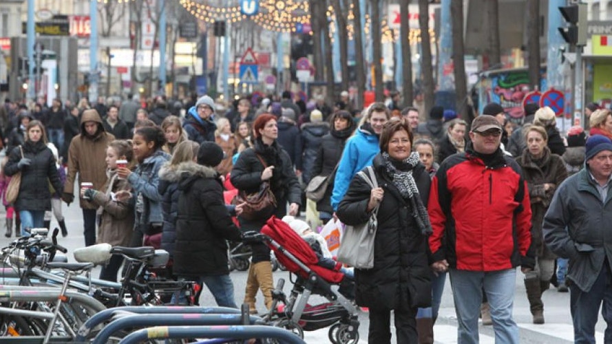 Weihnachtsshopping auf der Mariahilfer Straße