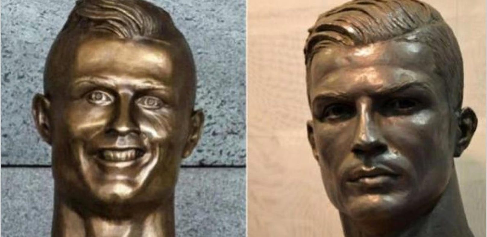 Ronaldo: Perfekte Figur  nach der Spott-Skulptur