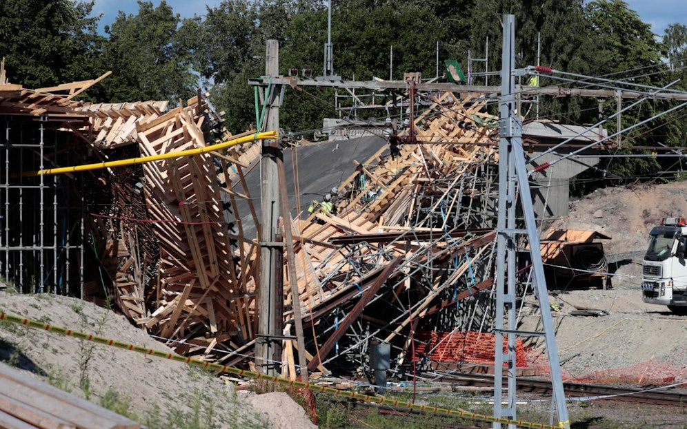 Die Brücke befindet sich gerade in Renovierung