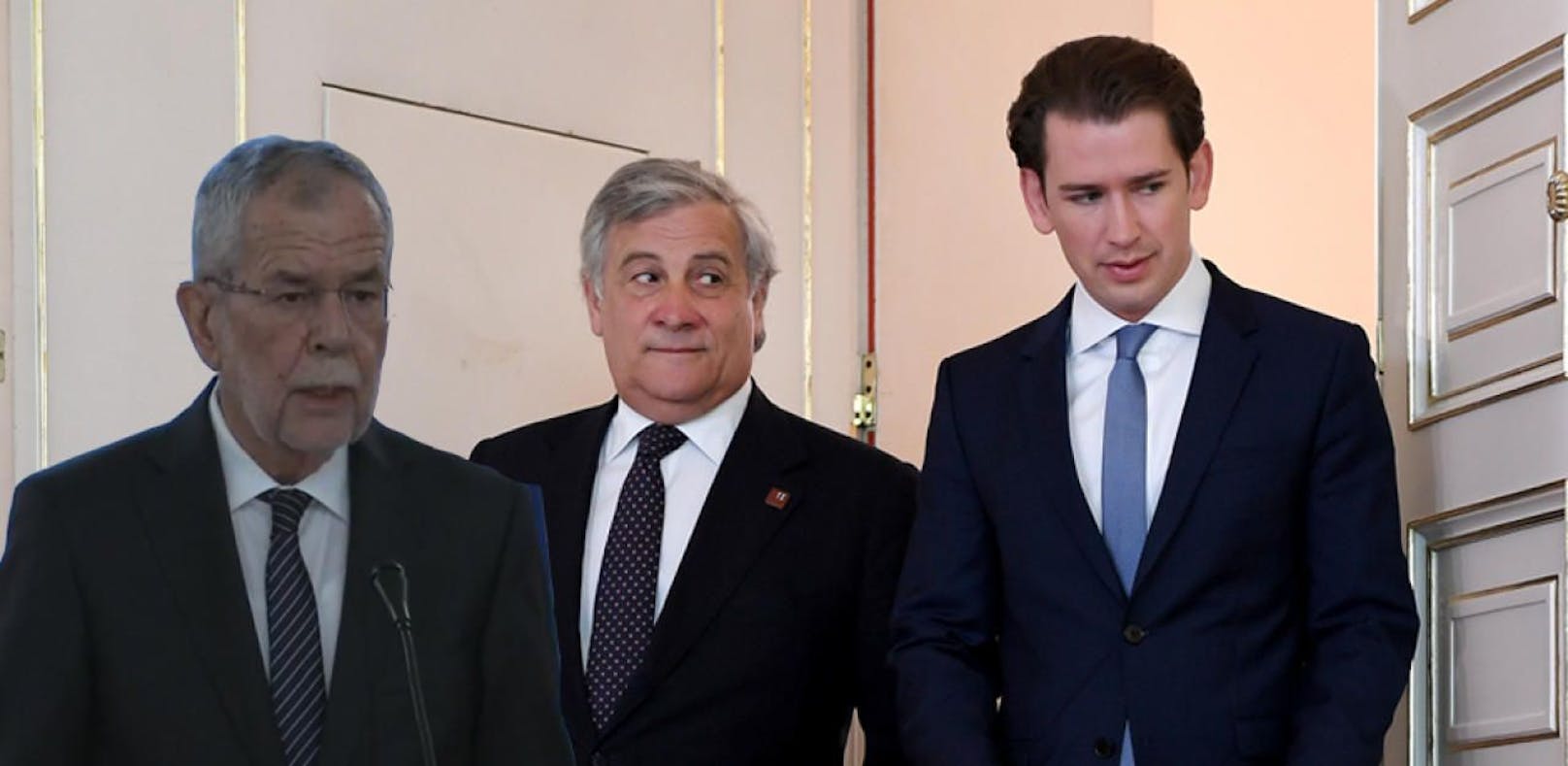 VdB, Tajani und Kurz sorgen sich um einen Zerfall der EU.
