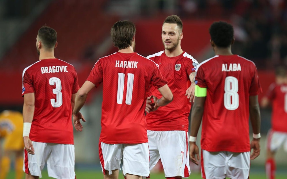 Martin Harnik, Marko Arnautovic und David Alaba