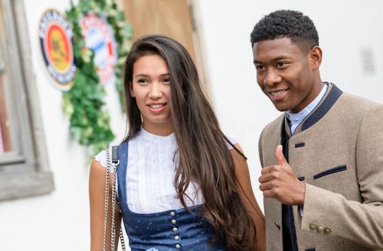 David Alaba stellte am Oktoberfest seine Freundin Shalimar Heppner vor.