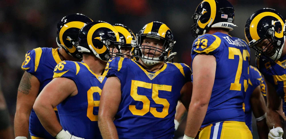 Brian Allen (Nummer 55) von den Los Angeles Rams.