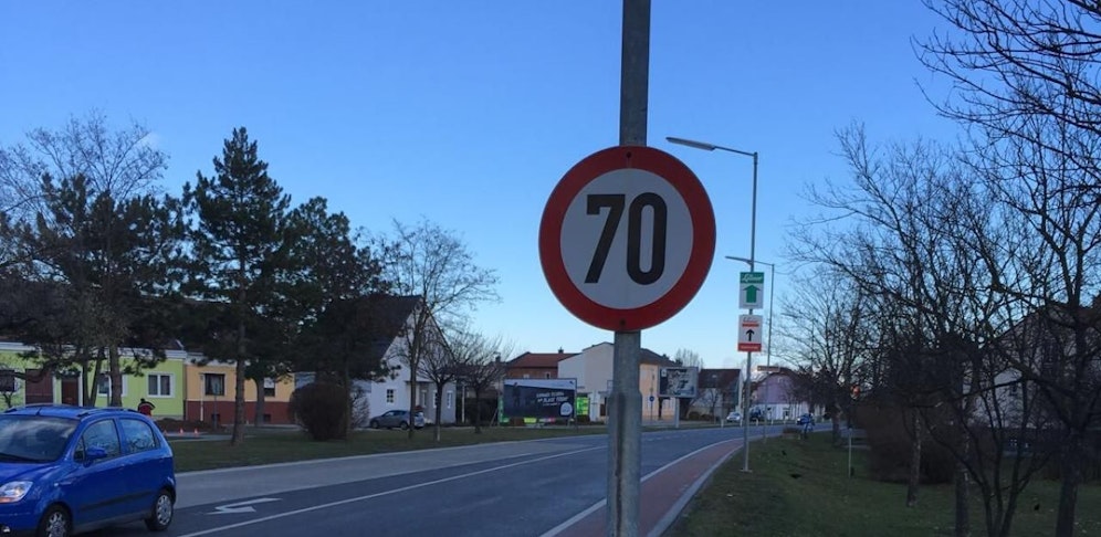 Ein Lenker wurde zu schnell in der Wiener Straße gestoppt.
