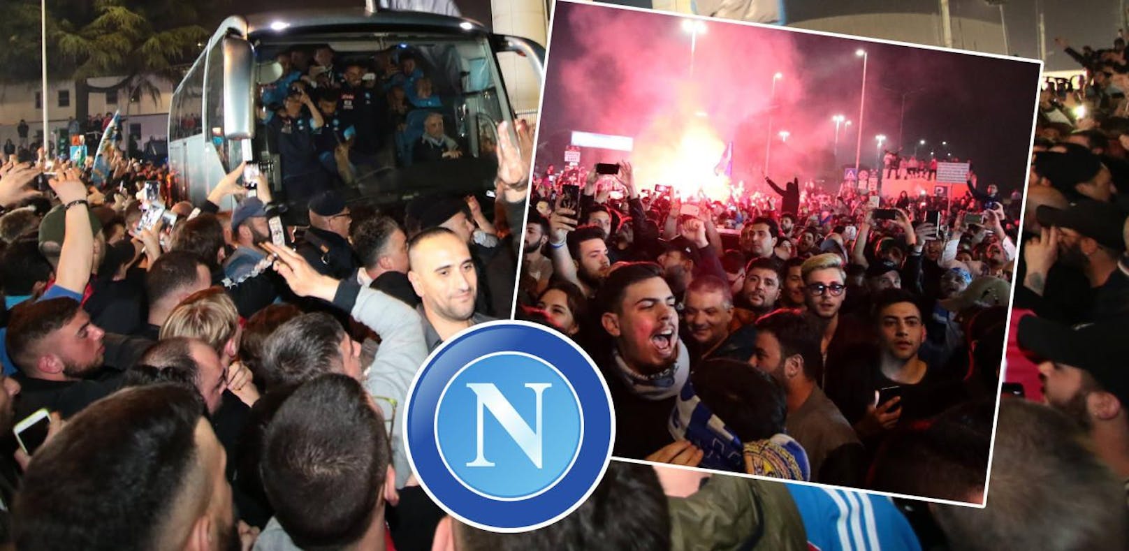 Fans empfangen Napoli nach 1:0 wie Weltmeister