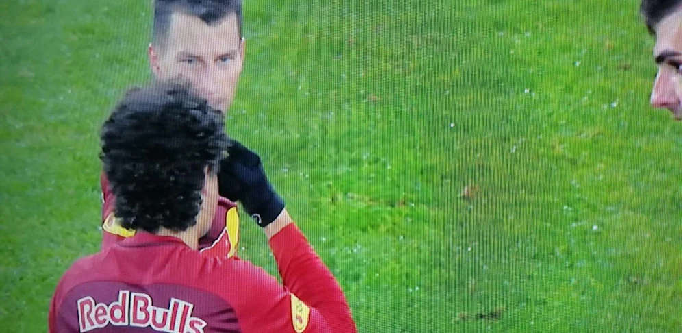Andre Ramalho zeigte Schiedsrichter Schörgenhofer den Vogel, flog deshalb mit Gelb-Rot vom Platz.