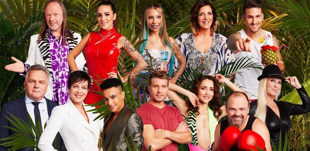 Das sind die Teilnehmer des Dschungelcamp 2020. Unten: Günther Krause, Sonja Kirchberger, Prince Damien, Raul Richter, Anastasiya Avilova, Sven Ottke, Claudia Norberg (v.l.n.r.). Oben: Markus Reinecke, Elena Miras, Toni Trips, Daniela Büchner, Marco Cerullo