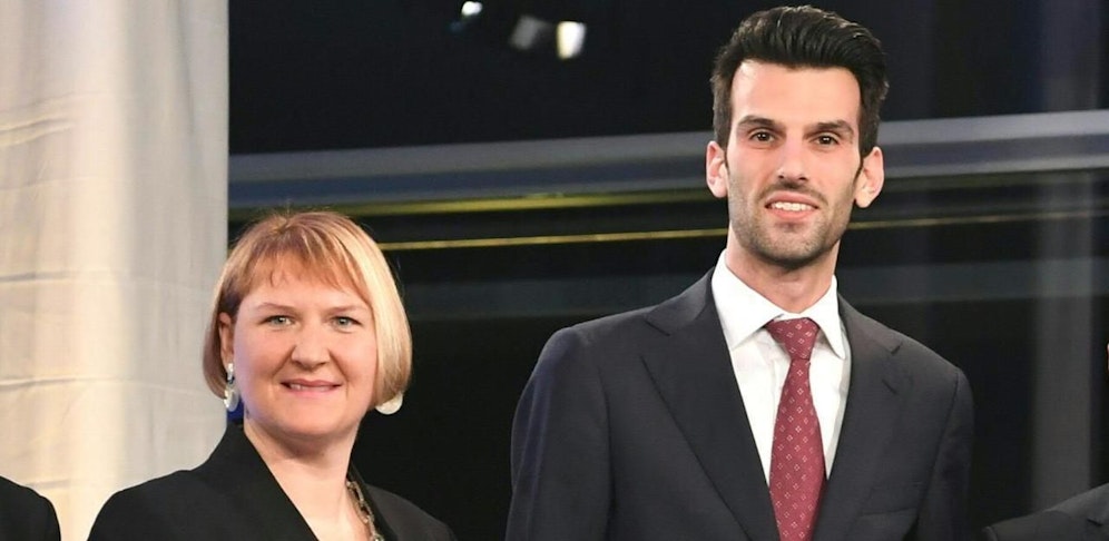 Helga Krismer und Udo Landbauer