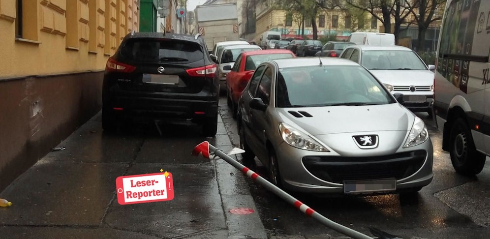 Schwungvoll eingeparkt im 14. Bezirk