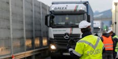 Polizei verweigert Lkw-Fahrer Einreise nach Österreich