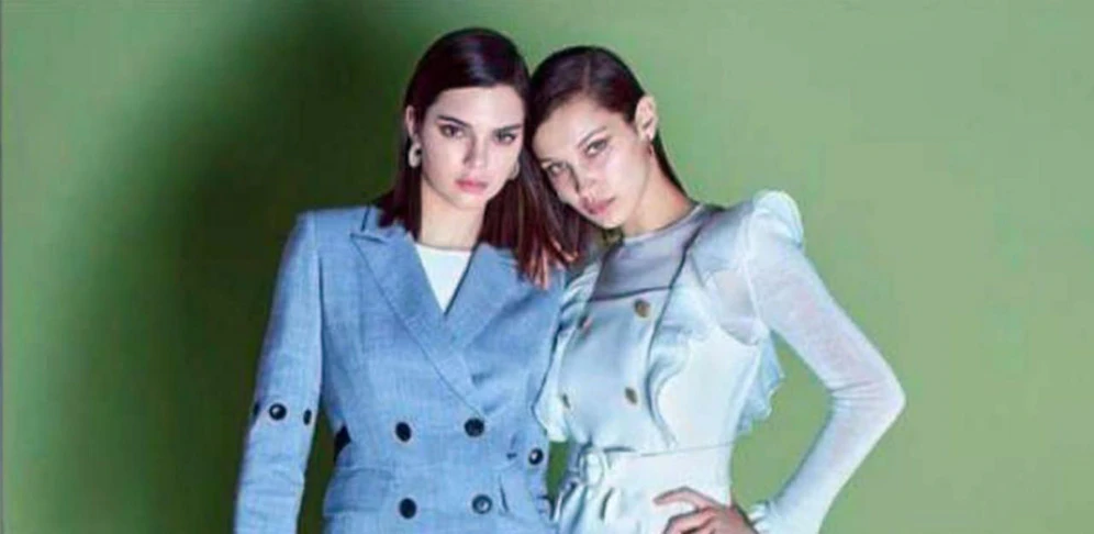 Kendall Jenner und Bella Hadid posieren für die Ochirly Frühling-Sommer Kampagne 2018. 