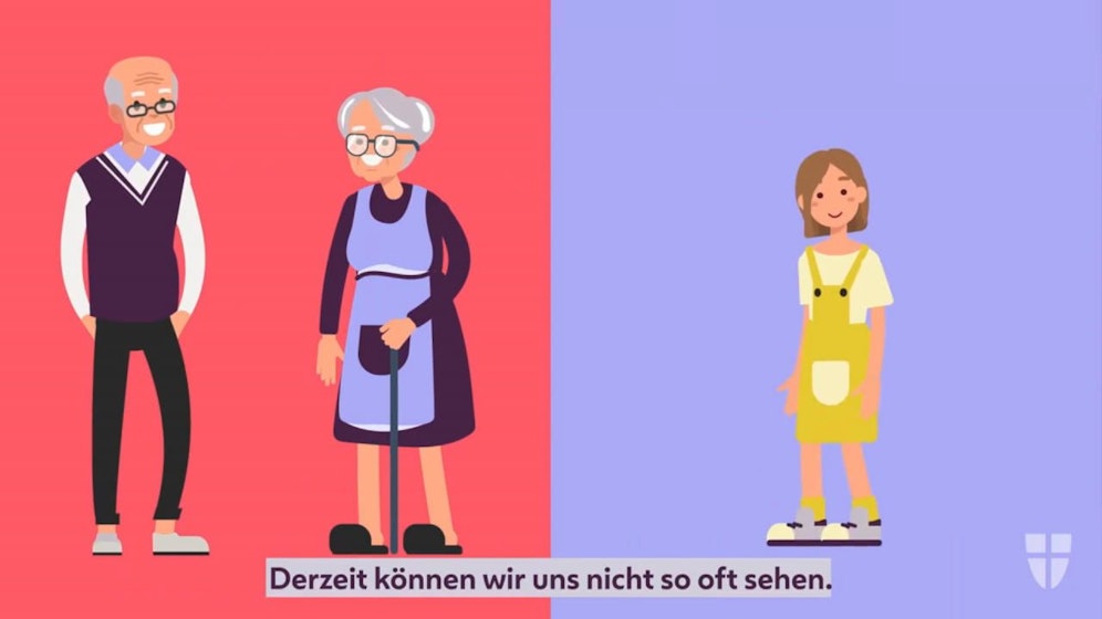 Das neue Video der Stadt Wien erklärt, wieso Kinder während der Coronakrise ihre Großeltern lieber nicht sehen sollten. 