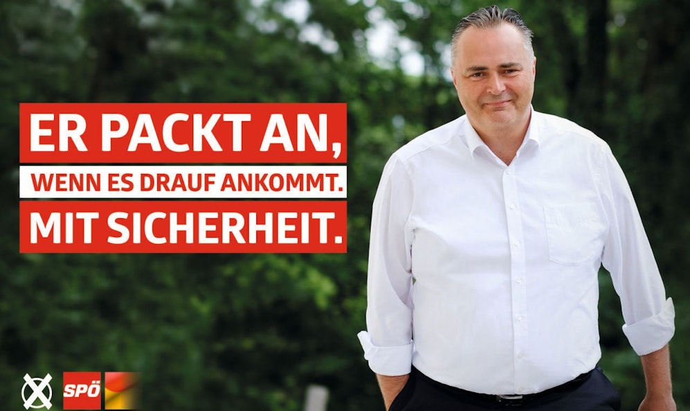 Hans Peter Doskozil (SP) wirbt im Burgenland mit dem Begriff Sicherheit. 