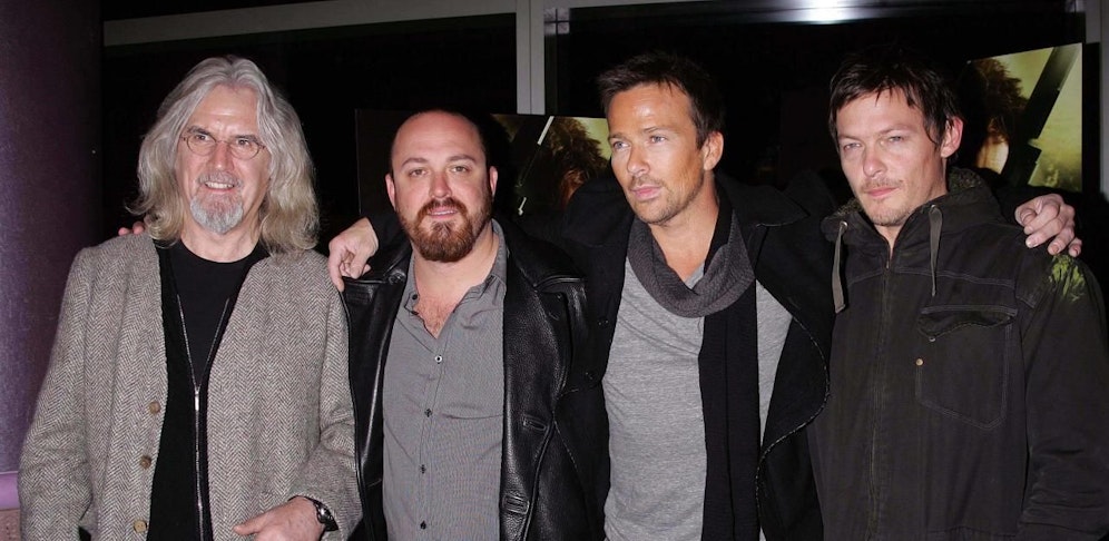 Von links: Billy Connolly, Troy Duffy, Sean Patrick Flanery und Norman Reedus bei der Premiere von "Der blutige Pfad Gottes 2" 2009 in New York. 