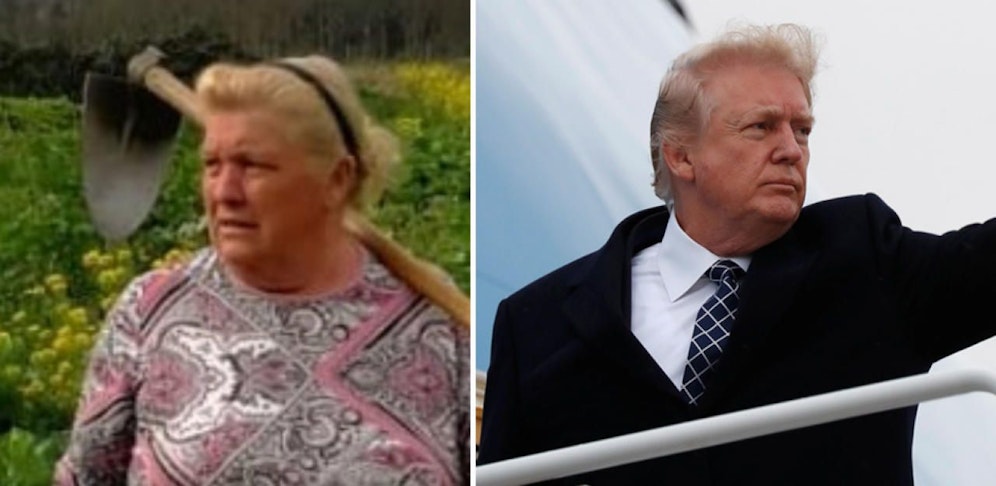 Als Trumps Zwillingsschwester könnte Dolores locker durchgehen.