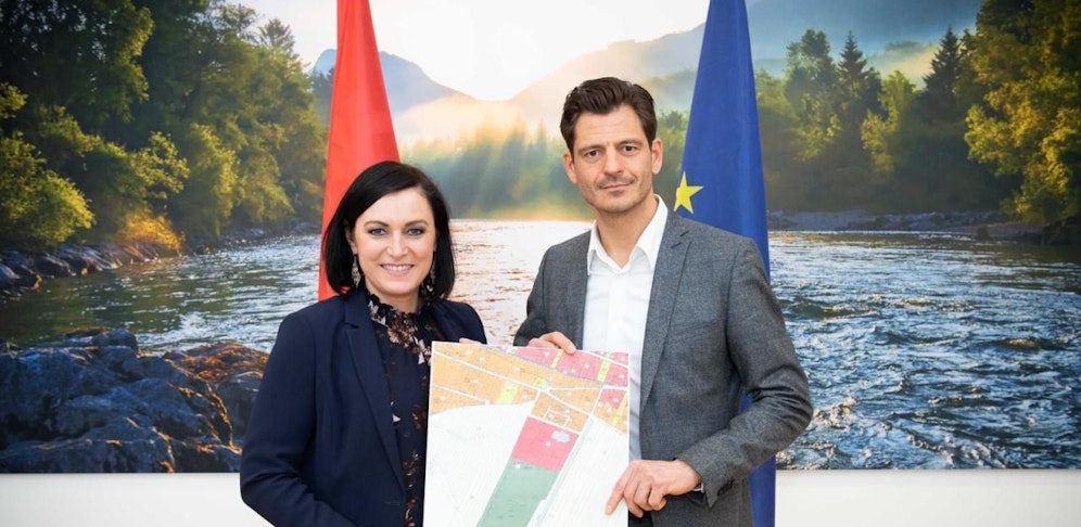 Hannes Koza mit Elisabeth Köstinger