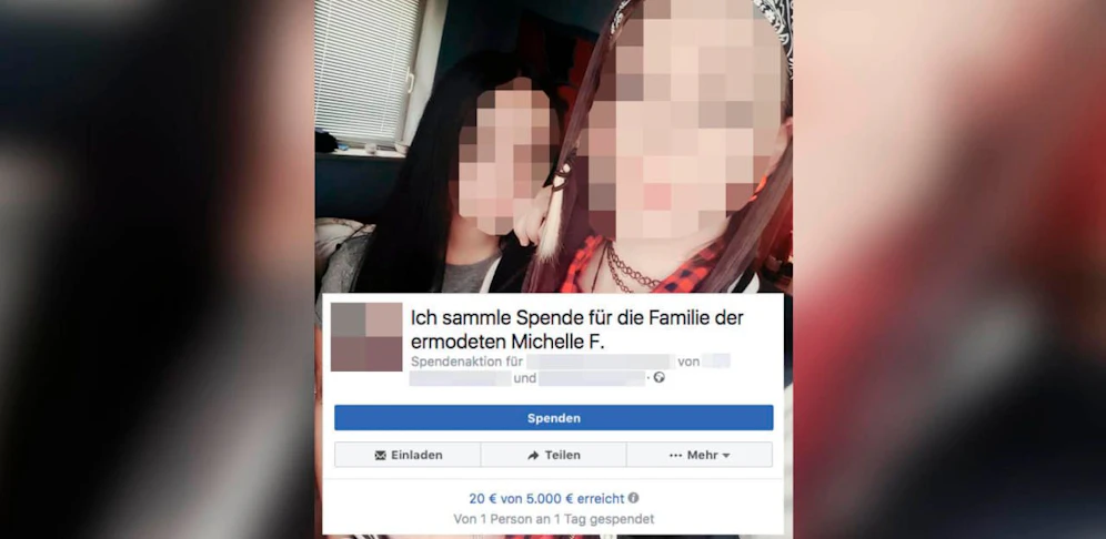 Schwester Nadine F. startete auf Facebook eine Spendenaktion.