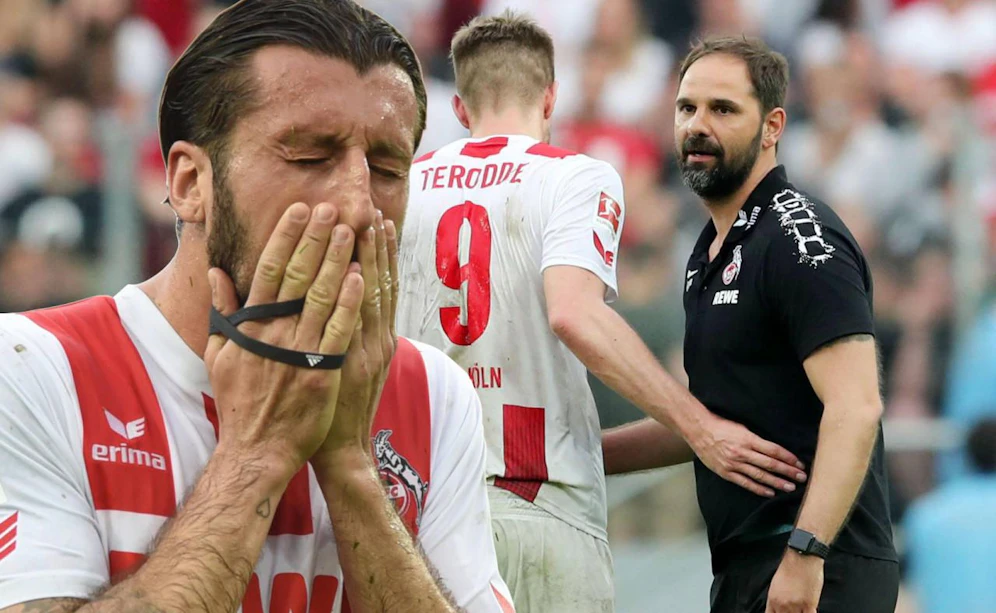 Bitter enttäuscht: Dominic Maroh (l.), Trainer Stefan Ruthenbeck