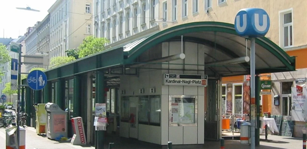 Tatort Kardinal-Nagl-Platz in Wien.