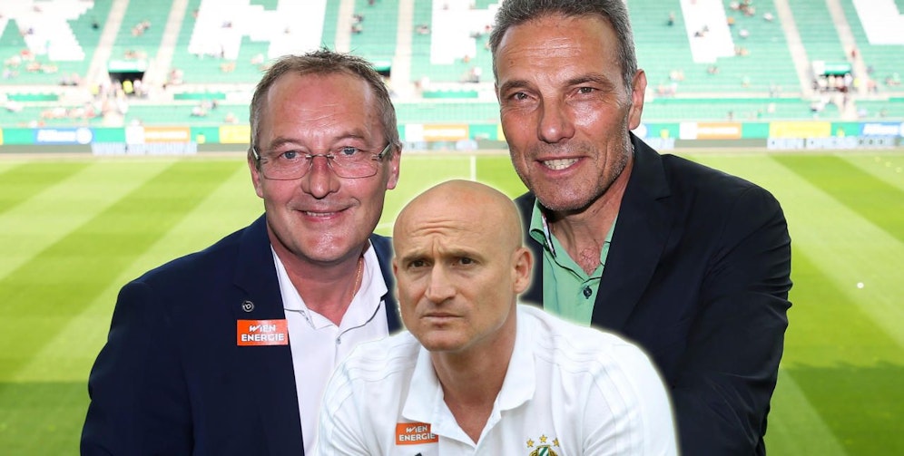 Fredy Bickel (l.) will mit Goran Djuricin (u.) verlängern. Präsident Michael Krammer auch?