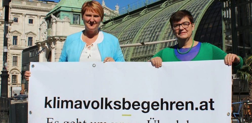 Krismer und Petrovic: Start für Klima-Volksbegehren.