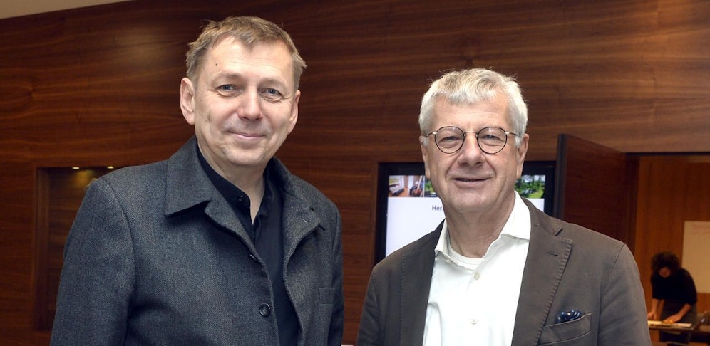 Wolfgang Zinggl (l.) und Bruno Rossmann teilen ihre Polit-Gehälter.