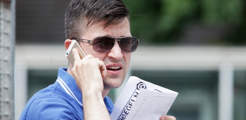 Der Sprecher der rechtsextremen "Identitären" in Österreich, Martin Sellner