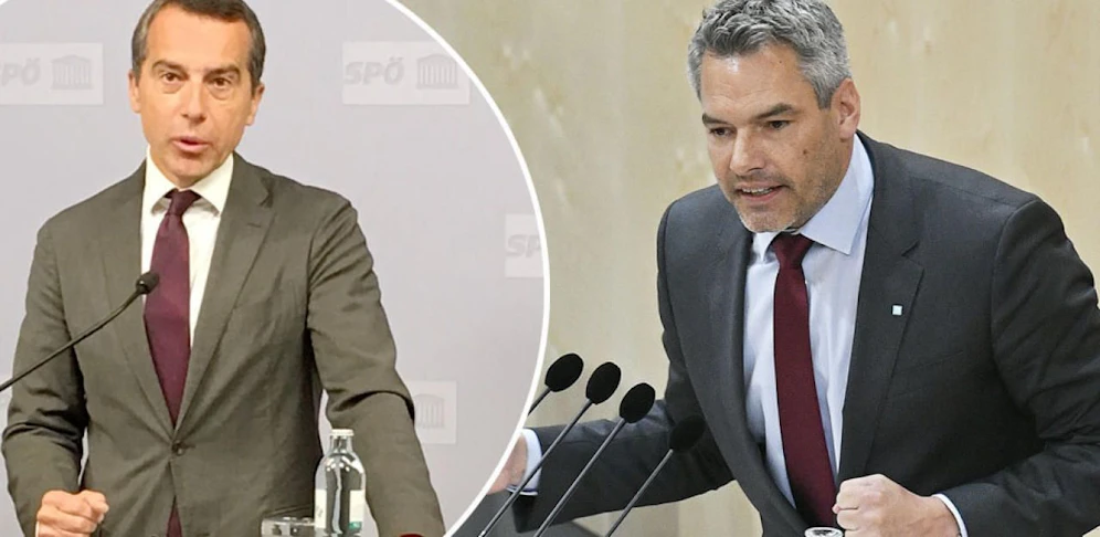 "Kern verharrt im alten System", behauptet Nehammer (ÖVP).