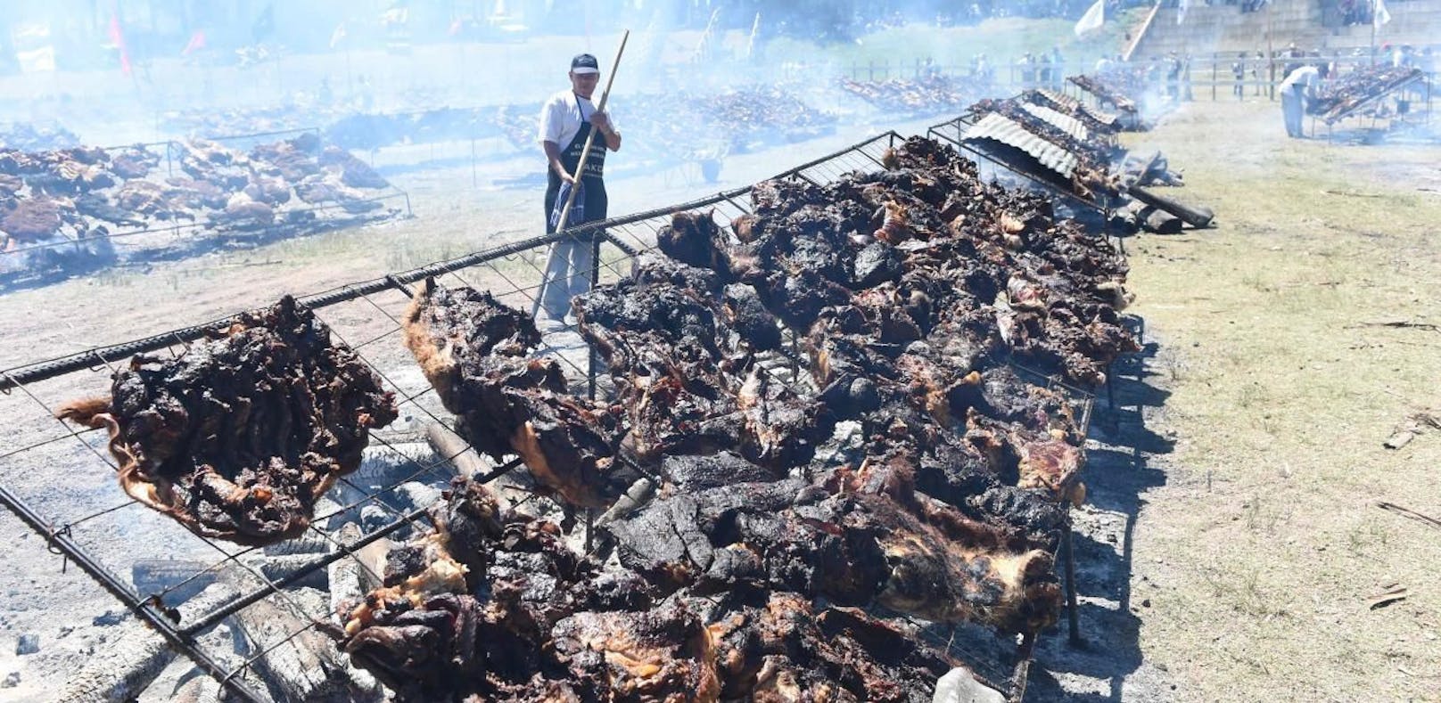 In Uruguay landeten 16,5 Tonnen Fleisch am Grill