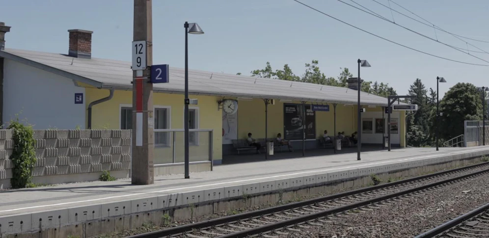 Der Bahnhof in Brunn am Gebirge.