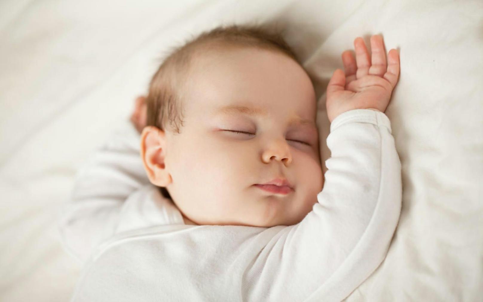 Ein schlafendes Baby. Symbolfoto
