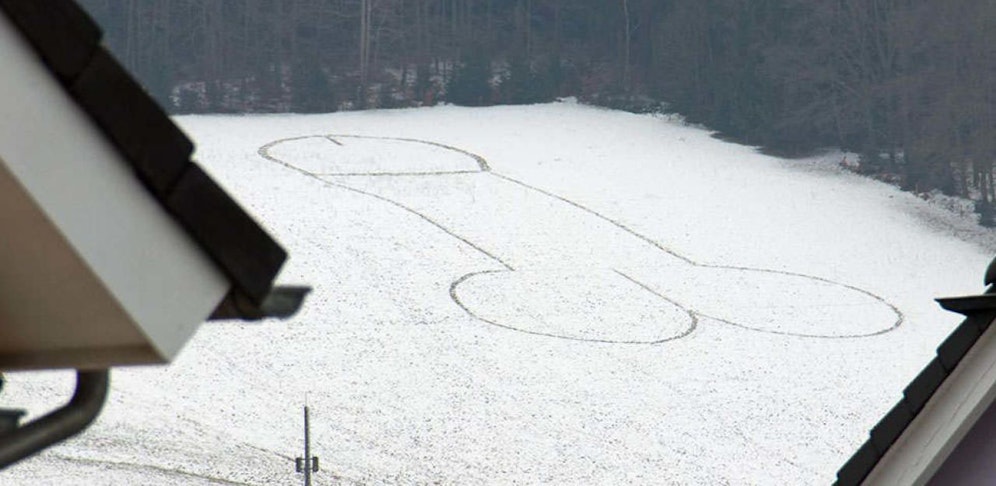 Etwa 50 Meter ist das Bild groß.