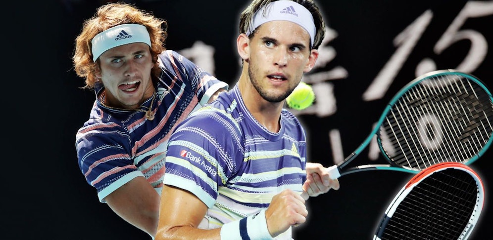 Dominic Thiem gegen Alexander Zverev im Halbfinale der Australian Open.