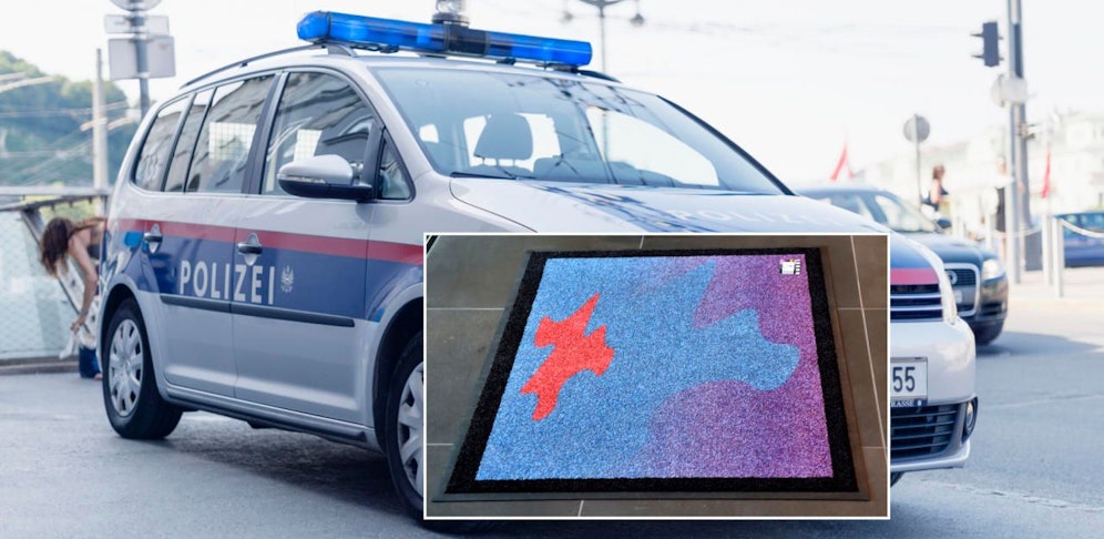 Ein Unbekannter steckte die Fußmatte eines Mieters vor dessen Wohnung in Brand.