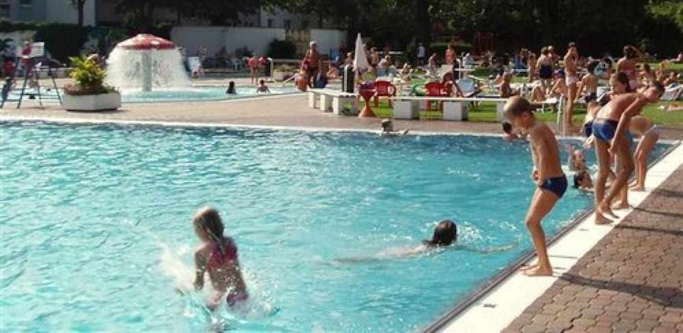 In diesem Becken geschah der Unfall.