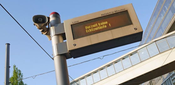 Am Freitag fielen die Echtzeitinfo-Anzeigen der Wiener Linien aus. Normalerweise ist hier zu sehen, in wie vielen Minuten die nächste Straßenbahn kommt.