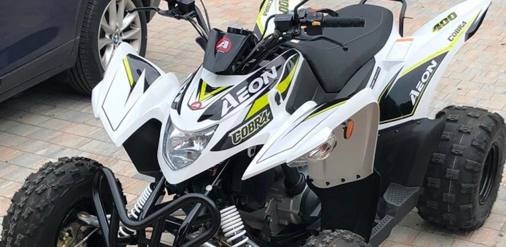 Das gestohlene Quad.