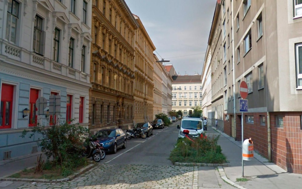 Blick von der Löwengasse in die Dißlergasse in Wien-Landstraße